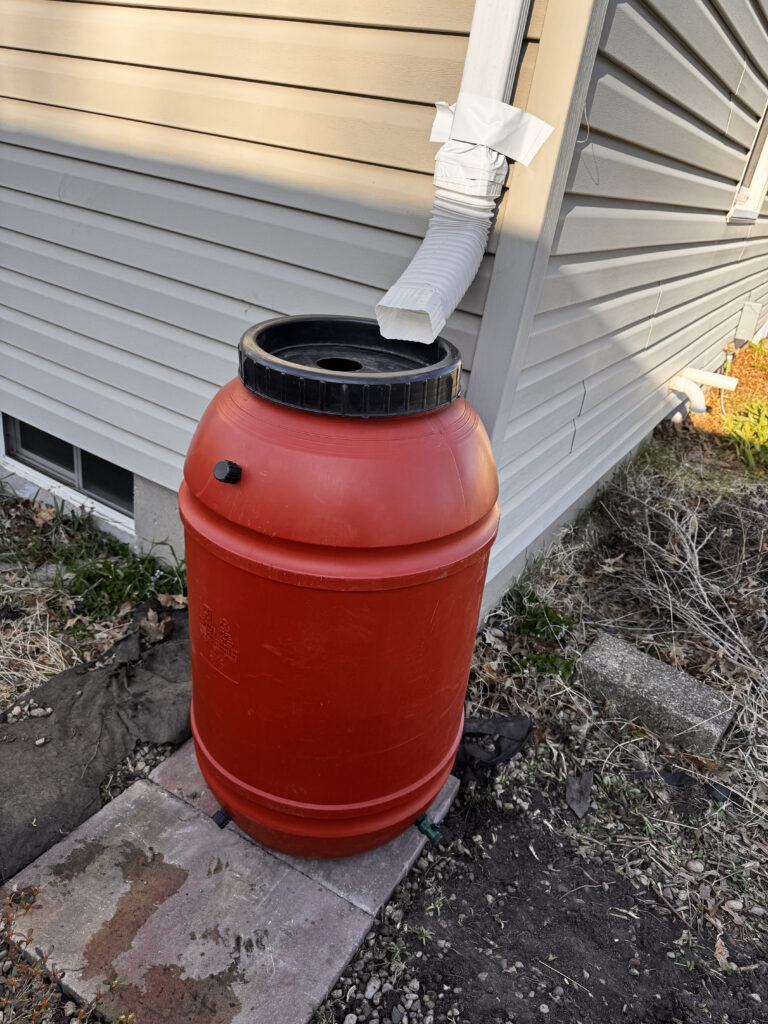 A Quick Guide to Installing a Rain Barrel - final look! Installed rain barrel
